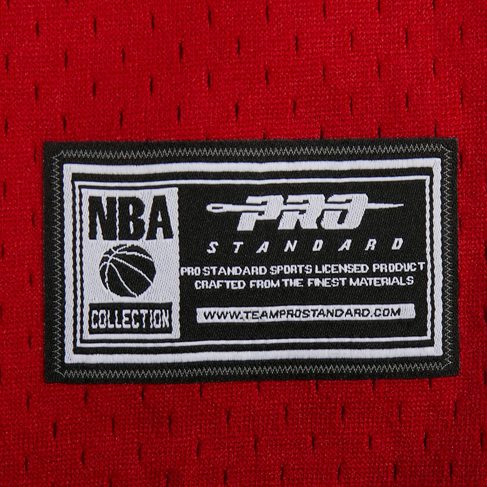 NBA HOUSTON ROCKETS CLASSIC BIG BOY'S MESH BUTTON DOWN SHIRT (RED/BLACK) - Image 8