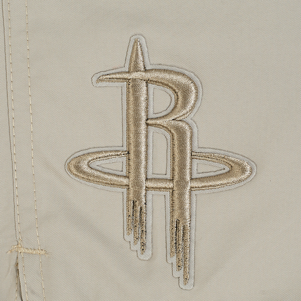 NBA HOUSTON ROCKETS NEUTRAL BIG BOYS WOVEN SHORT (TAUPE) - Image 6