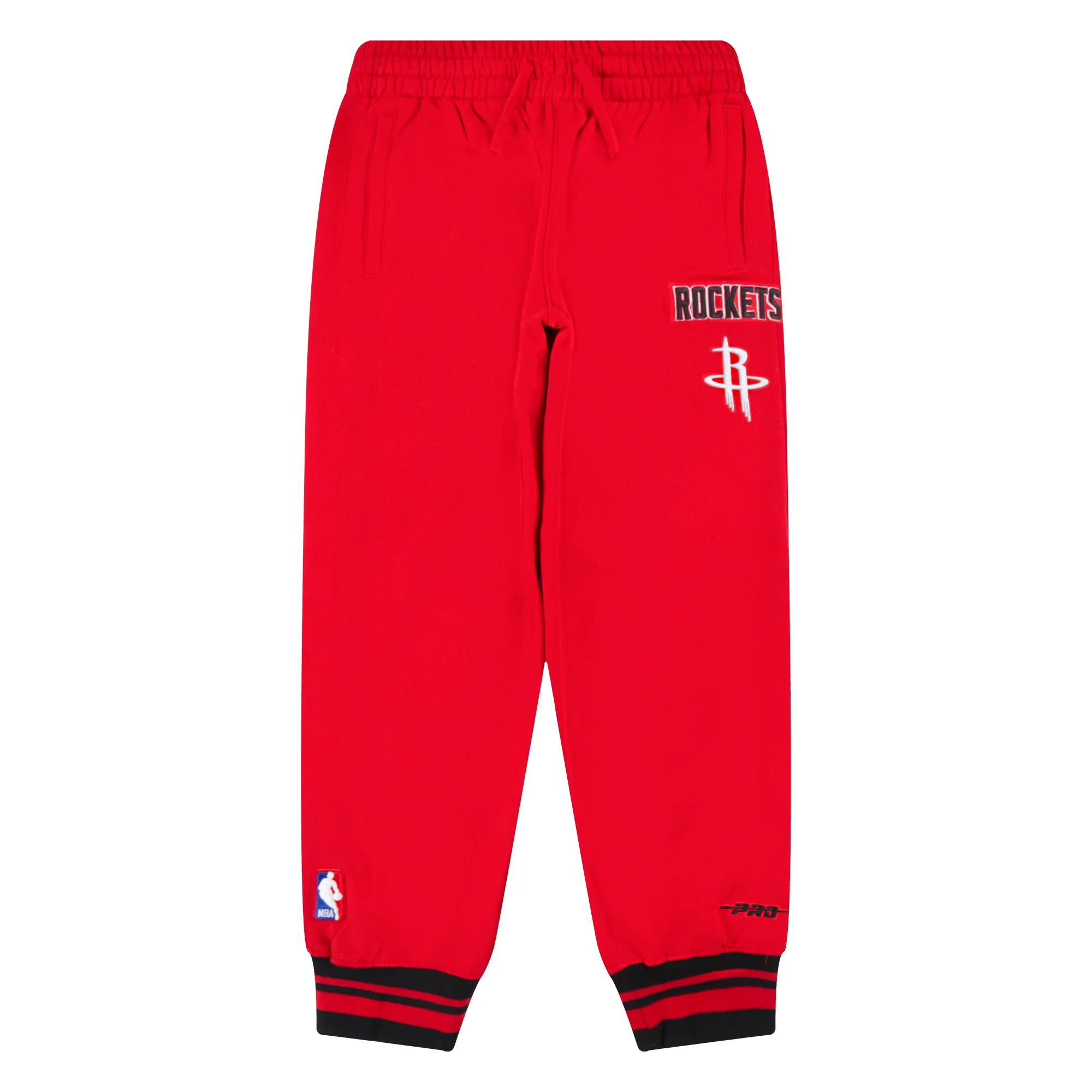 NBA HOUSTON ROCKETS RETRO CLASSIC BIG BOYS RIB FLC SWEATPANT (RED/BLACK)