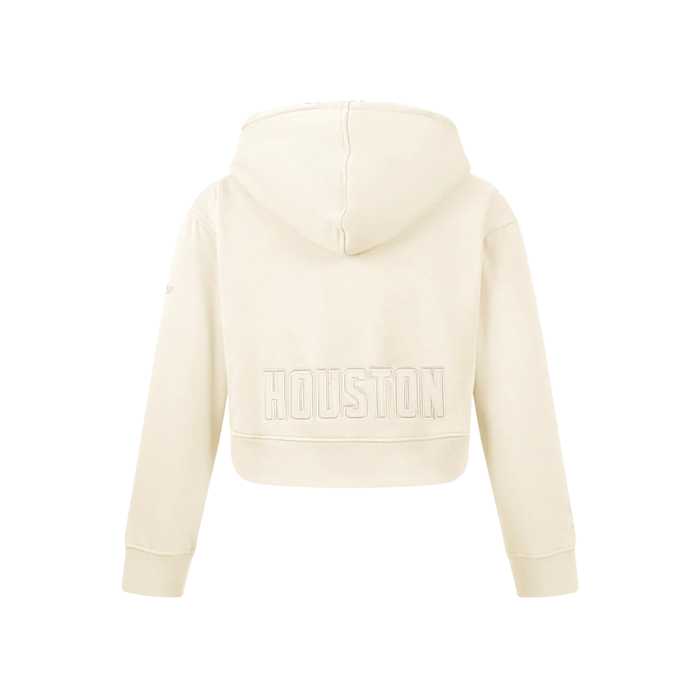 NBA HOUSTON ROCKETS NEUTRAL BIG GIRLS FLC PO HOODIE (EGGSHELL) - Image 3