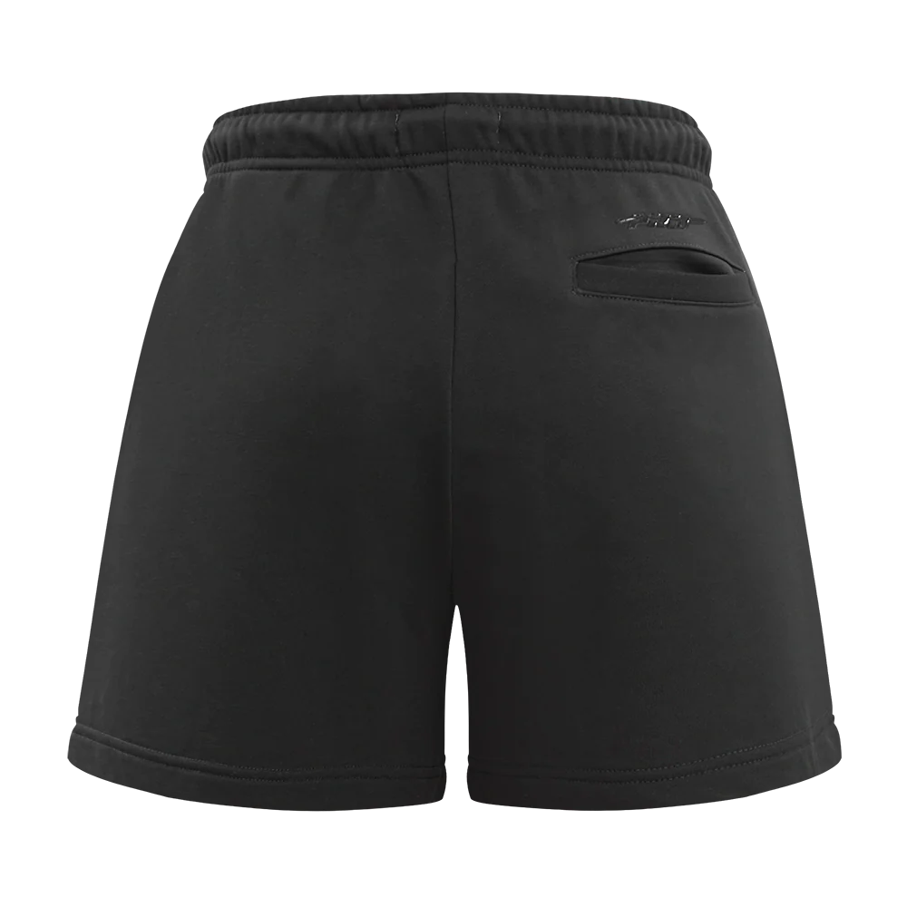 NBA HOUSTON ROCKETS TRIPLE BLACK WOMEN'S FLC SHORT (TRIPLE BLACK) - Image 4