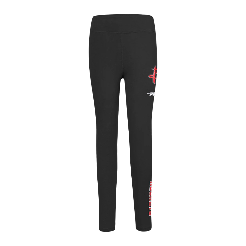 NBA HOUSTON ROCKETS CLASSIC LITTLE GIRLS LEGGING (BLACK) - Image 2