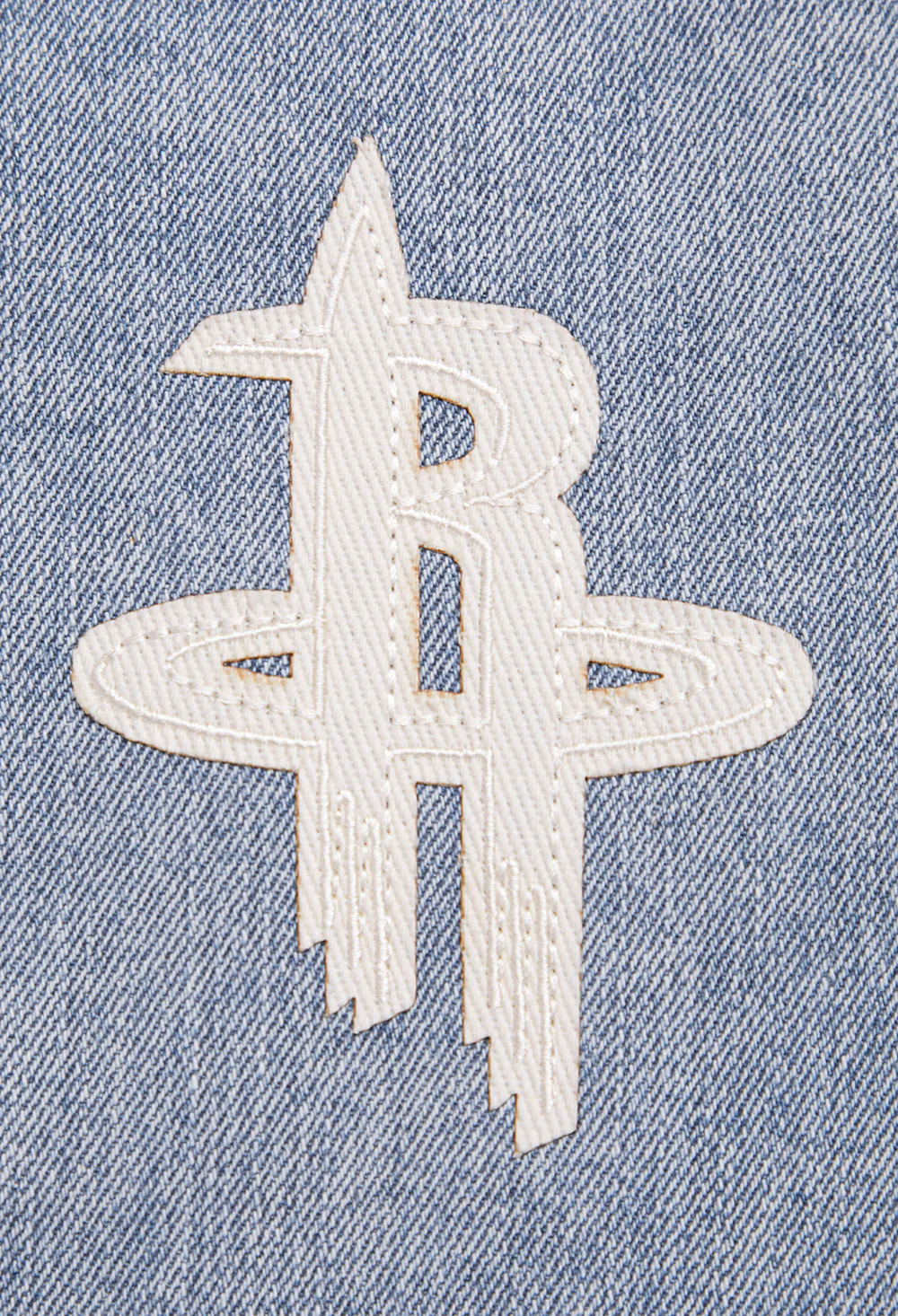 NBA HOUSTON ROCKETS VARSITY BLUES WOMEN'S DENIM VARSITY WOMEN'S JACKET (DENIM/LINEN) - Image 10
