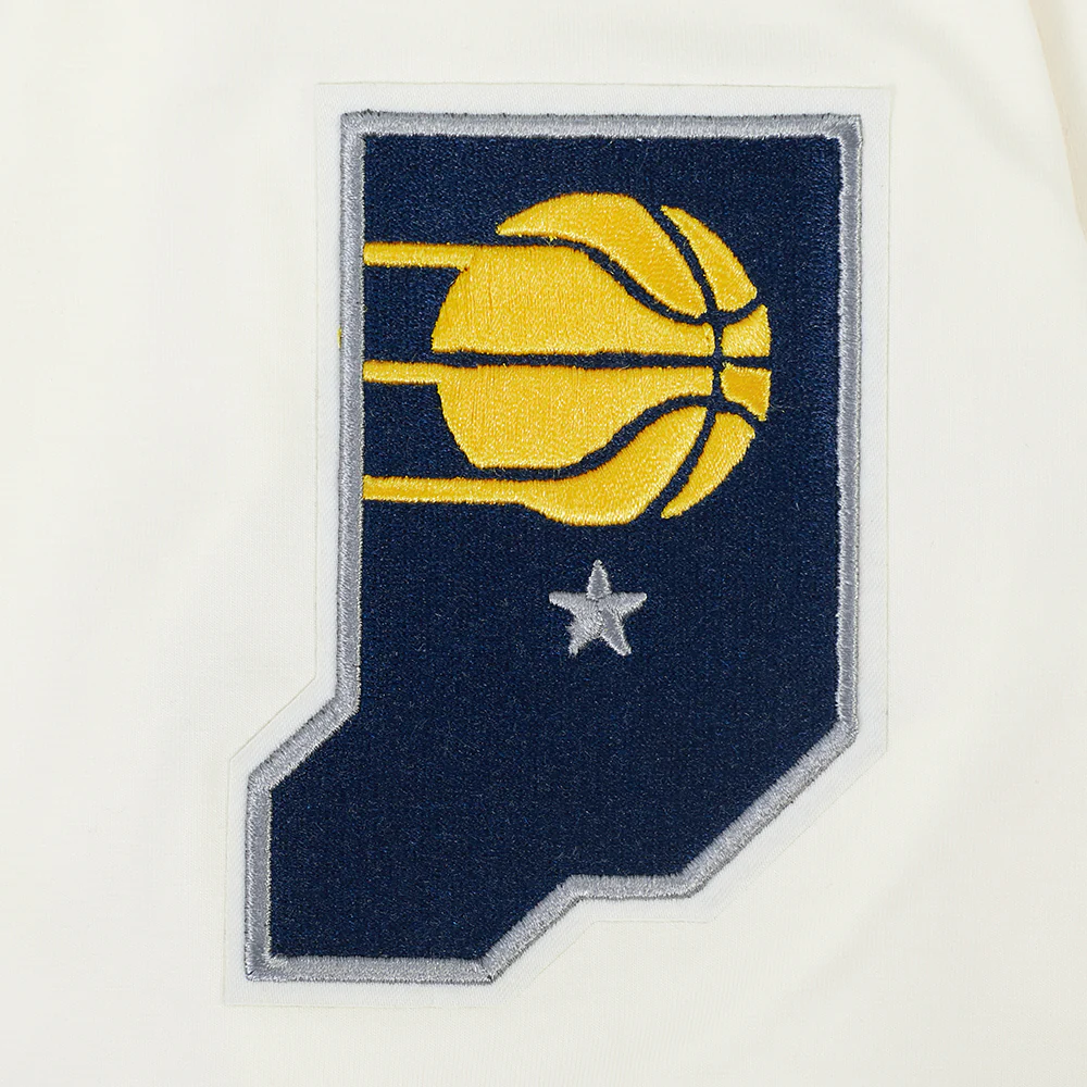 INDIANA PACERS MODERN ORIGINALS MEN'S RINGER TEE (EGGSHELL/ MIDNIGHT NAVY) - Image 6