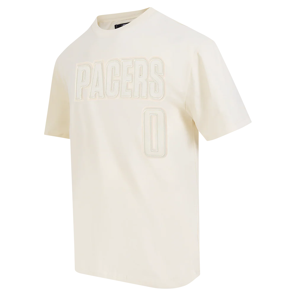 NBA INDIANA PACERS TYRESE HALIBURTON #0 NEUTRAL PNN MEN'S CJ DROP SHOULDER TEE (EGGSHELL) - Image 2
