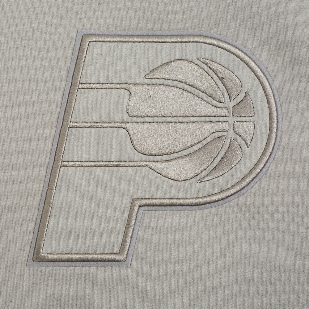 NBA INDIANA PACERS NEUTRAL MEN'S DROP SHOULDER FLC CREWNECK (TAUPE) - Image 6