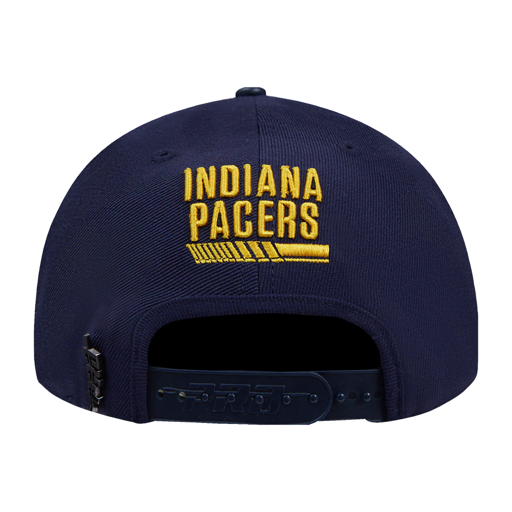NBA INDIANA PACERS FAST LANE WOOL SNAPBACK HAT (MIDNIGHT NAVY) - Image 5