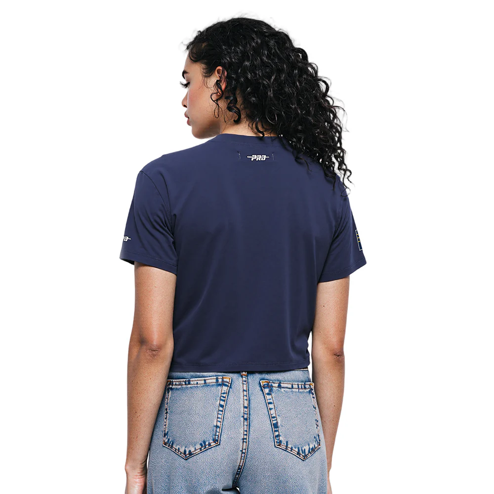 NBA INDIANA PACERS MODERN ORIGINALS WOMEN'S SJ BOXY TEE (MIDNIGHT NAVY) - Image 2