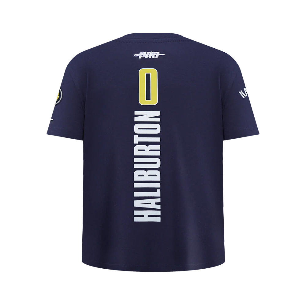 NBA INDIANA PACERS TYRESE HALIBURTON #0 CLASSIC PNN BIG BOY'S SS TEE (MIDNIGHT NAVY) - Image 3
