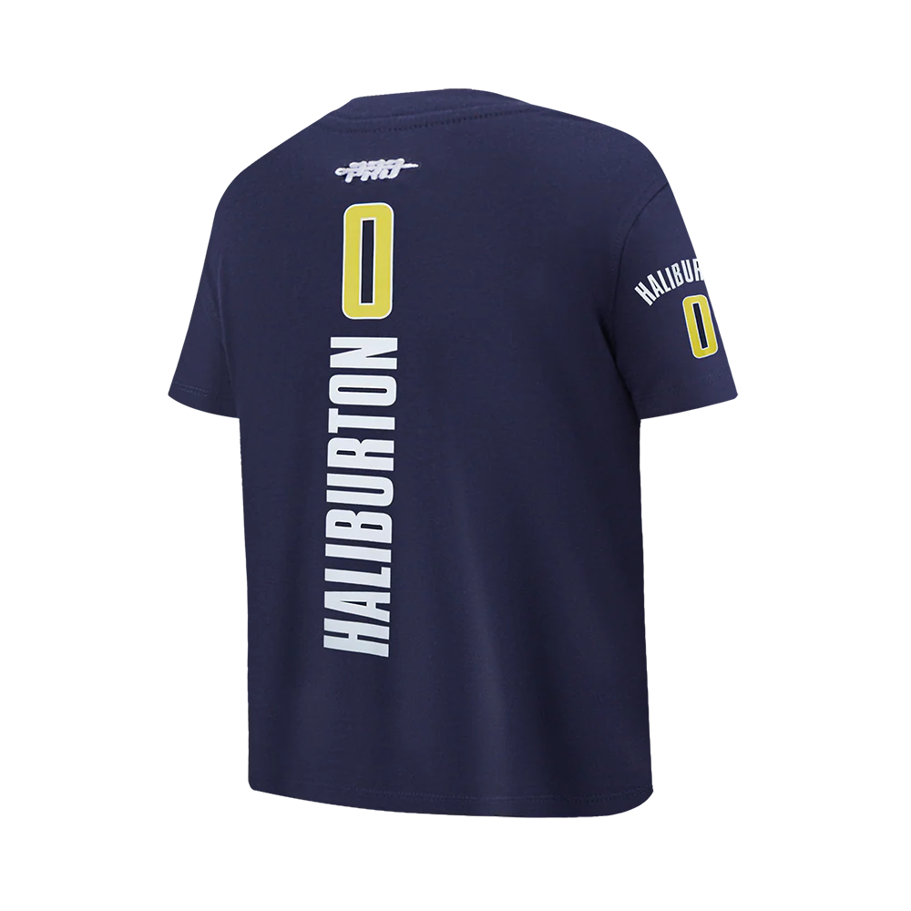 NBA INDIANA PACERS TYRESE HALIBURTON #0 CLASSIC PNN BIG BOY'S SS TEE (MIDNIGHT NAVY) - Image 4