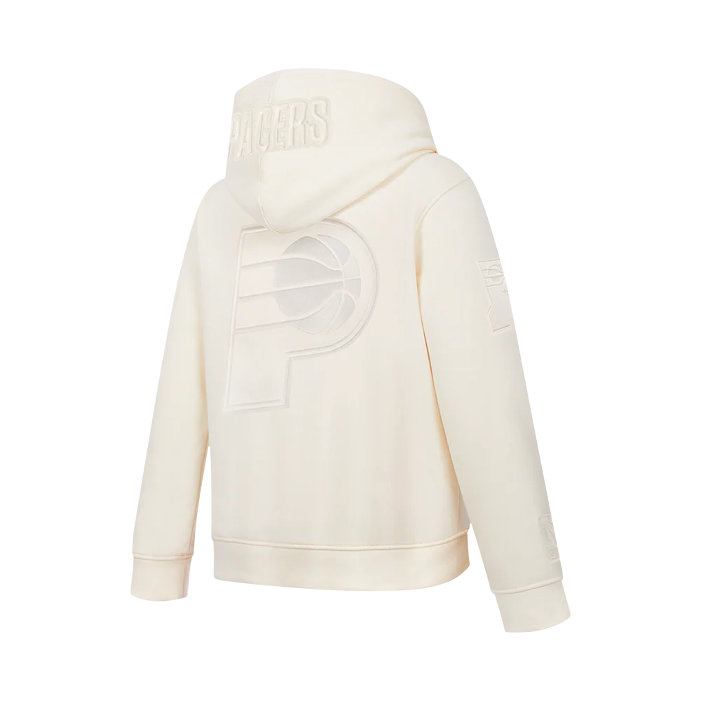 NBA INDIANA PACERS TYRESE HALIBURTON #0 NEUTRAL PNN BIG BOY'S FLEECE PO HOODIE (EGGSHELL) - Image 4