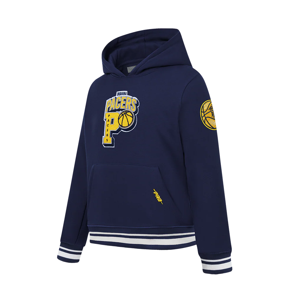 INDIANA PACERS NBA FINALS 2025 BIG BOY'S RIB FLEECE PO HOODIE (MIDNIGHT NAVY) - Image 2