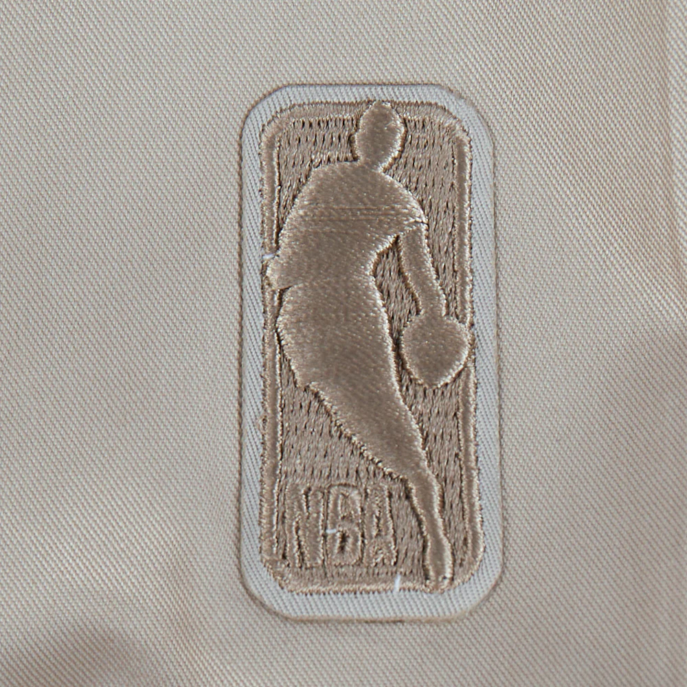 NBA INDIANA PACERS NEUTRAL BIG BOYS TWILL JACKET (TAUPE) - Image 7