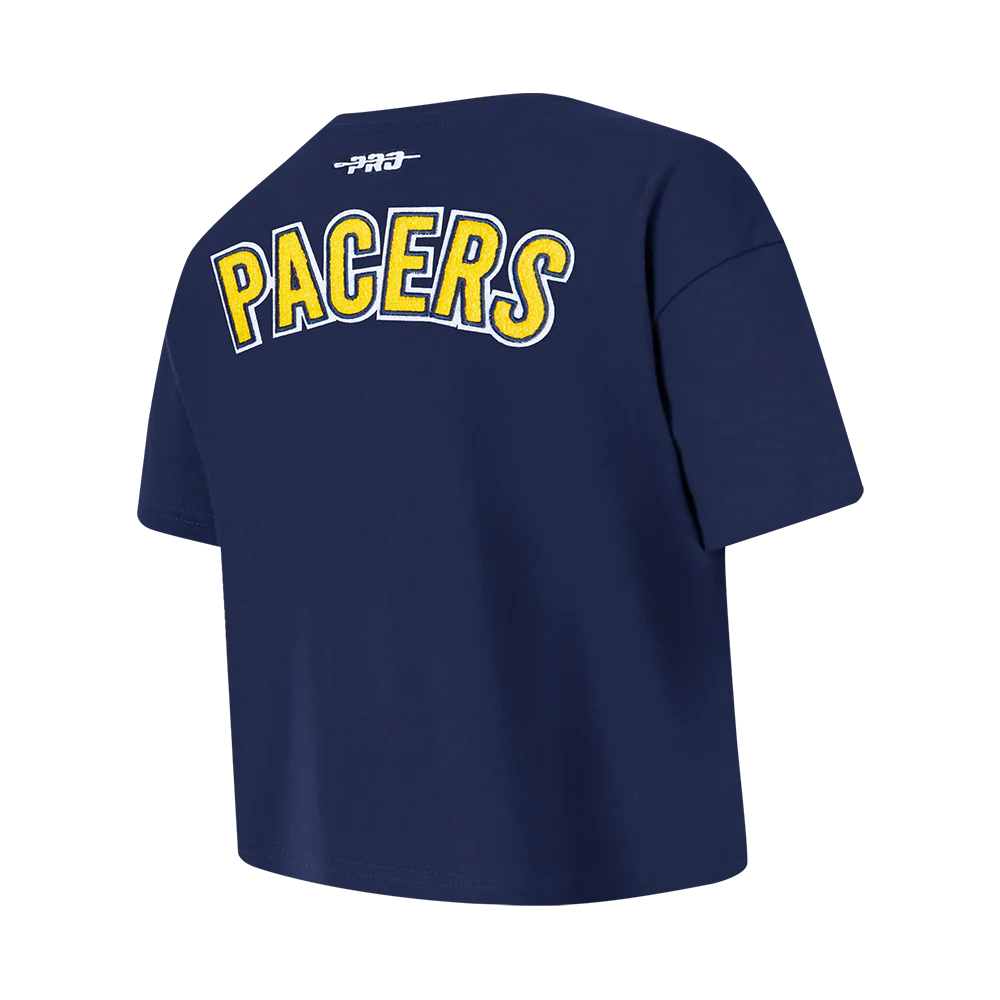 NBA INDIANA PACERS CLASSIC BIG GIRLS SHORT SLEEVE BOXY TEE (MIDNIGHT NAVY) - Image 4