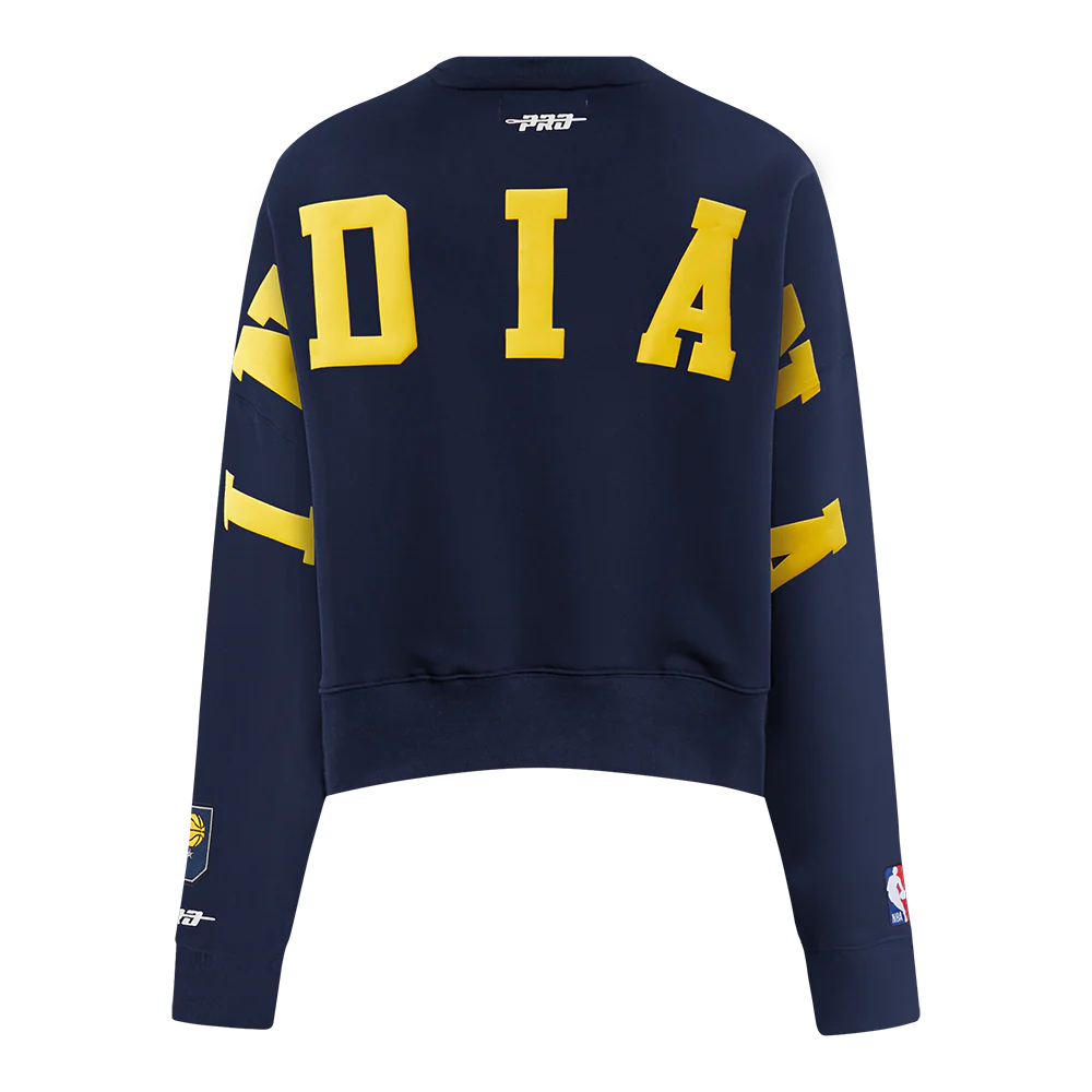 NBA INDIANA PACERS WINGSPAN WOMEN'S FLC CREWNECK (MIDNIGHT NAVY)