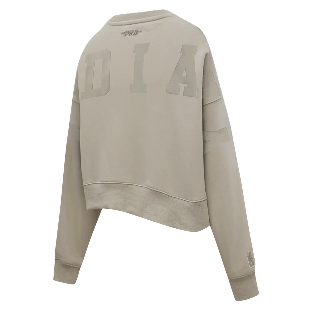 INDIANA PACERS WINGSPAN WOMEN'S FLC CREWNECK (TAUPE) - Image 4