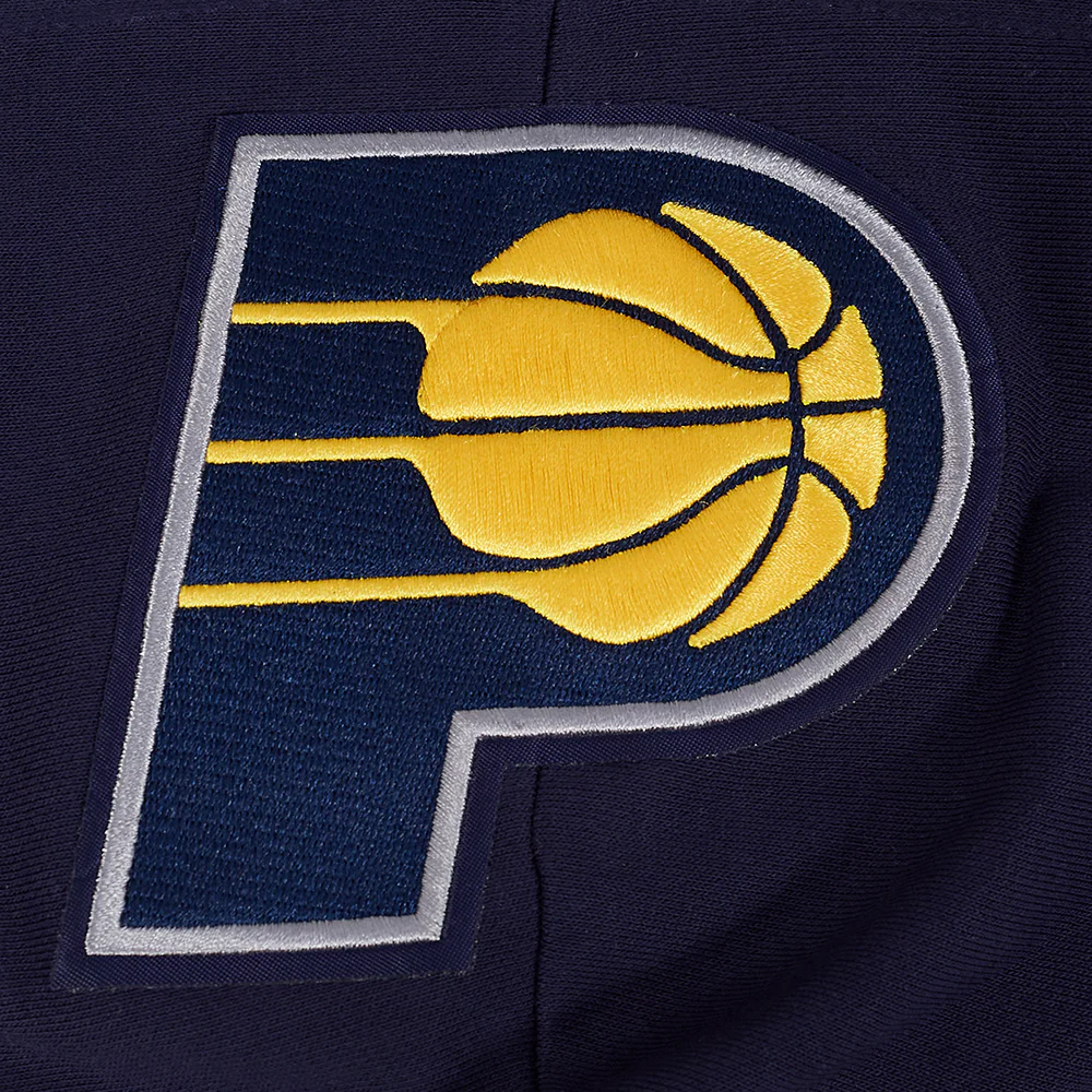 INDIANA PACERS MODERN ORIGINALS WOMEN'S FLC CROPPED PO HOODIE (MIDNIGHT NAVY) - Image 7