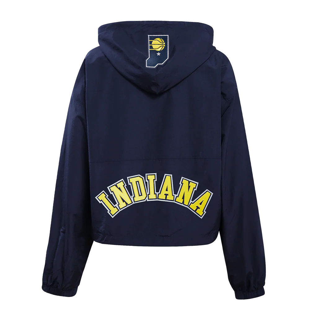 NBA INDIANA PACERS CLASSIC WIND WOVEN WOMEN'S 1/2 JACKET (MIDNIGHT NAVY) - Image 4