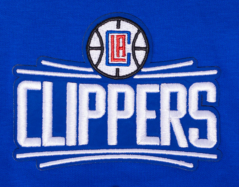 NBA LOS ANGELES CLIPPERS CLASSIC MEN'S PRO SS DOUBLE KNIT JACKET  (ROYAL BLUE/RED) - Image 6