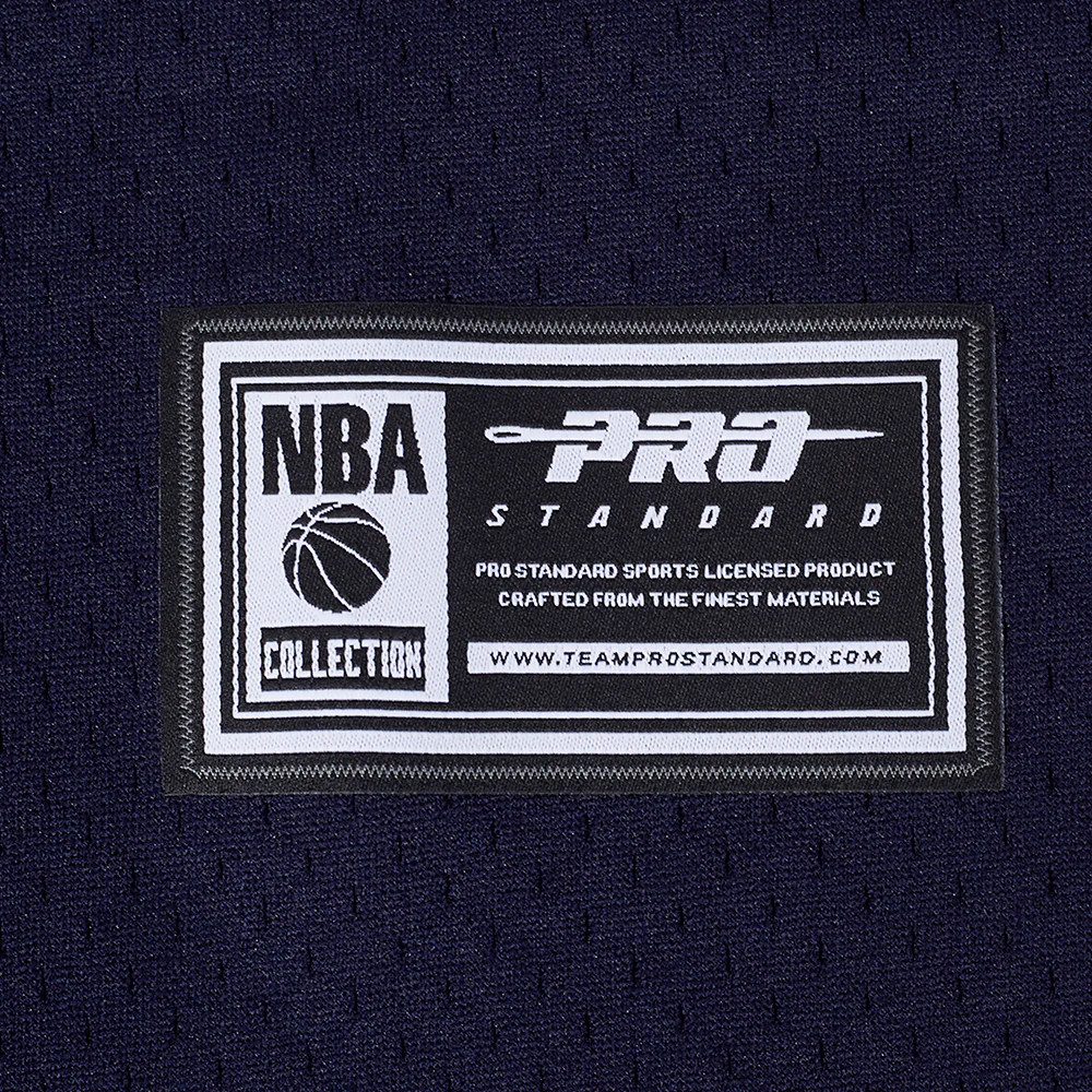 NBA LOS ANGELES CLIPPERS DREW EUBANKS #15 CLASSIC MESH PNN MEN'S MESH BUTTON DOWN SHIRT (MIDNIGHT NAVY/RED) - Image 7