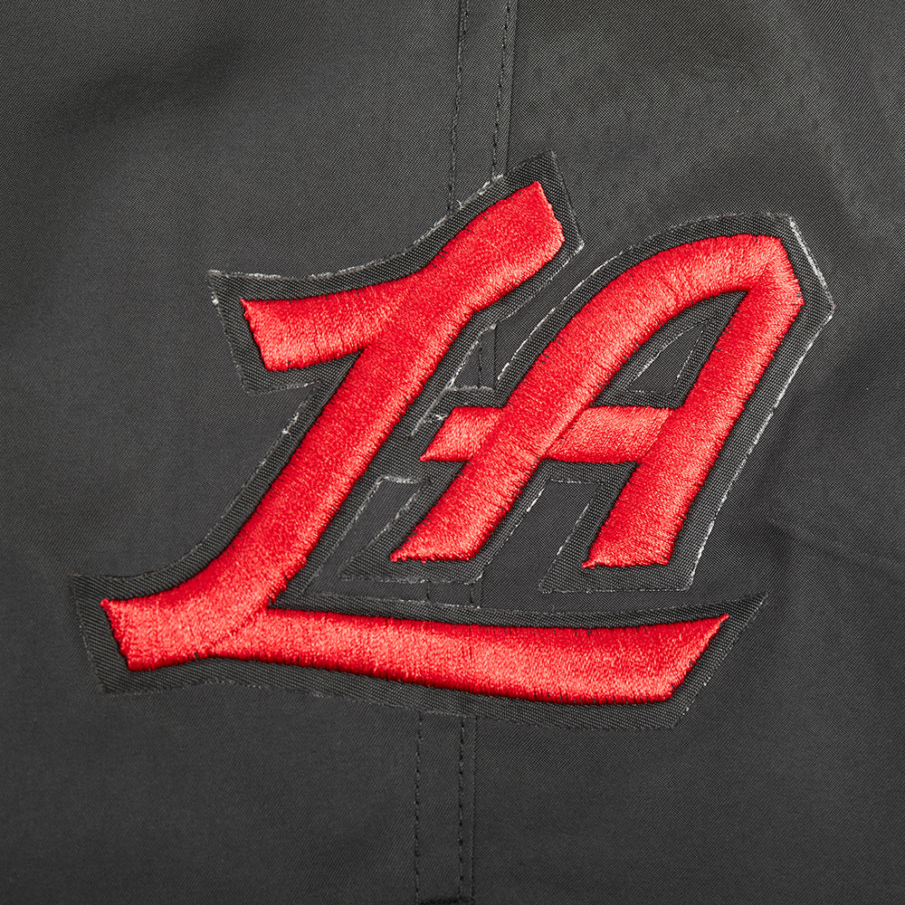 NBA LOS ANGELES CLIPPERS CLASSIC MEN'S WOVEN SHORT (BLACK) - Image 5