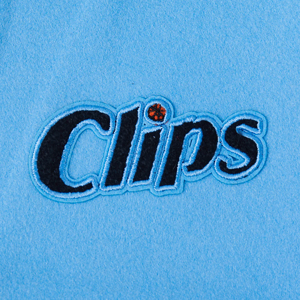 NBA LOS ANGELES CLIPPERS CITY EDITION 24-25 MEN'S RIB WOOL VARSITY J (UNIVERSITY BLUE/WHITE) - Image 8