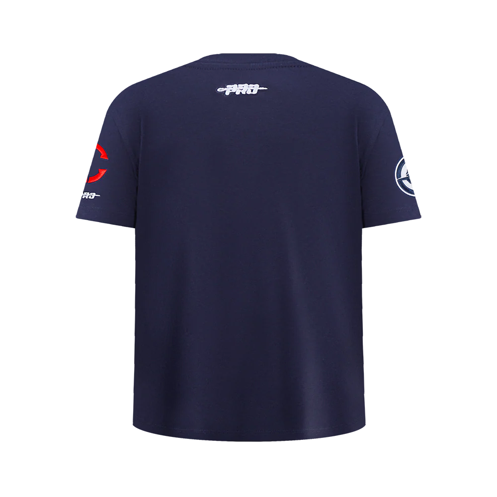 NBA LOS ANGELES CLIPPERS CLASSIC BIG BOY'S SJ TEE (MIDNIGHT NAVY) - Image 3