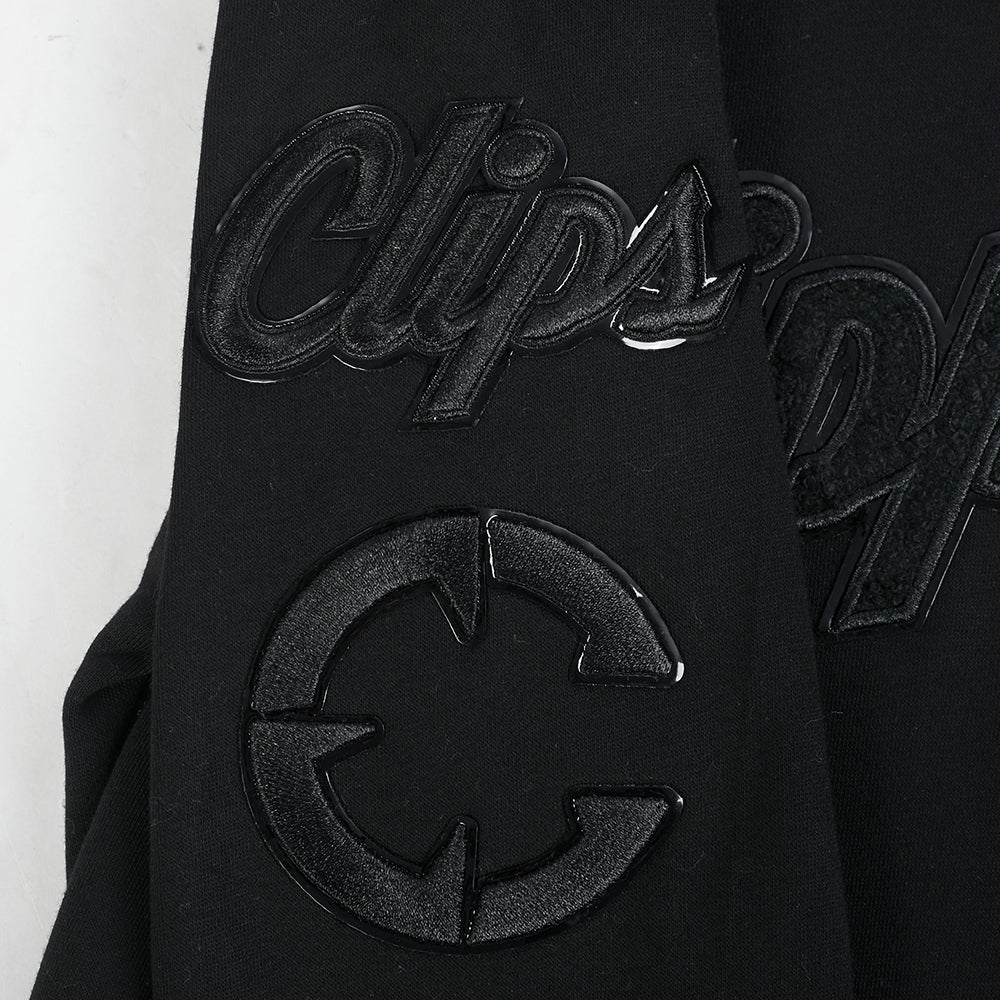 NBA LOS ANGELES CLIPPERS TRIPLE BLACK BIG BOYS FLC PO HOODIE (BLACK) - Image 6