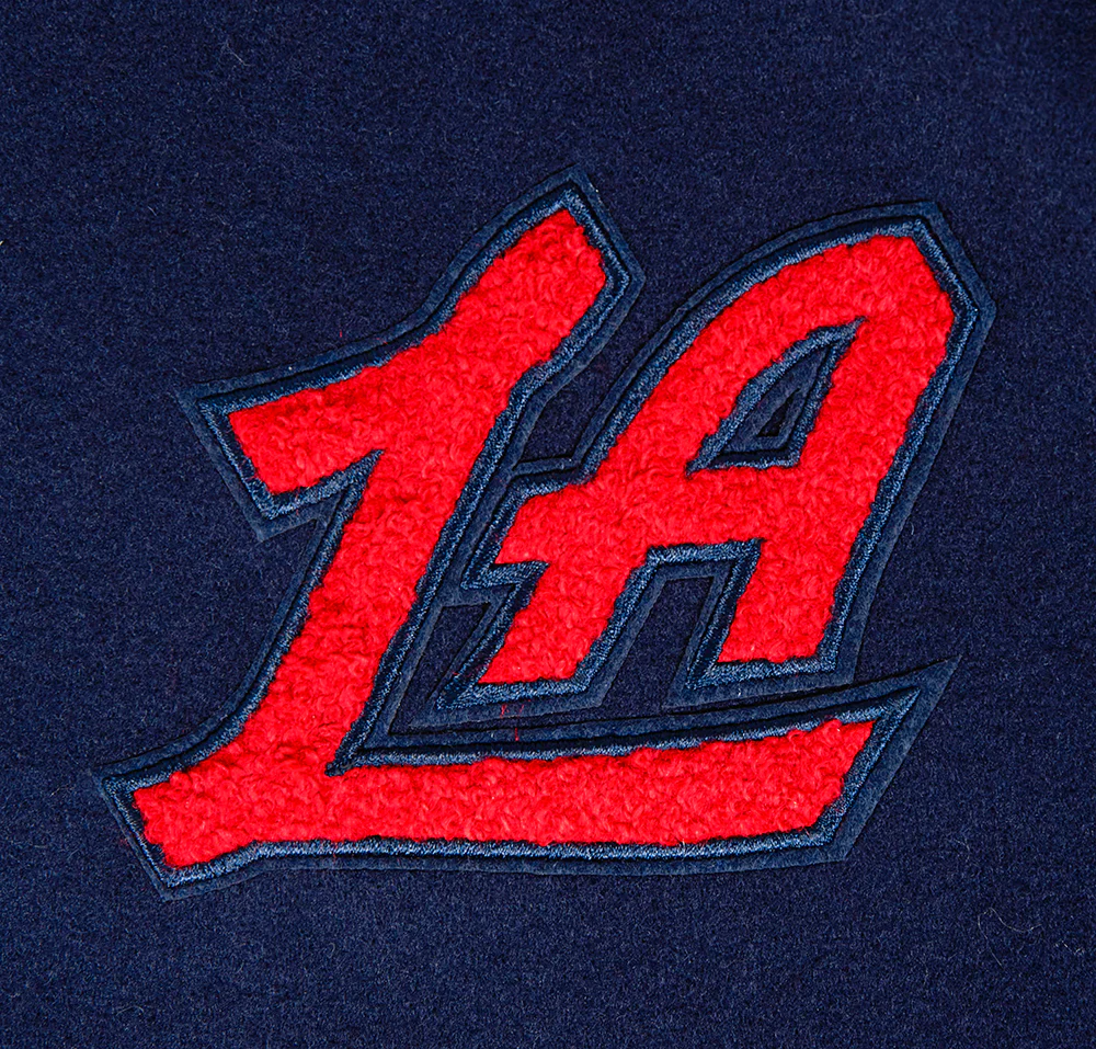 NBA LOS ANGELES CLIPPERS CLASSIC WOMEN'S WOOL VARSITY JACKET (MIDNIGHT NAVY/WHITE) - Image 6