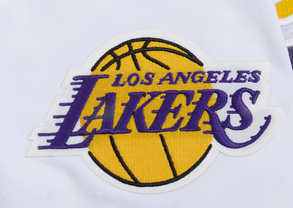 NBA LOS ANGELES LAKERS SCRIPT TAIL MEN'S TEE (WHITE) - Image 7
