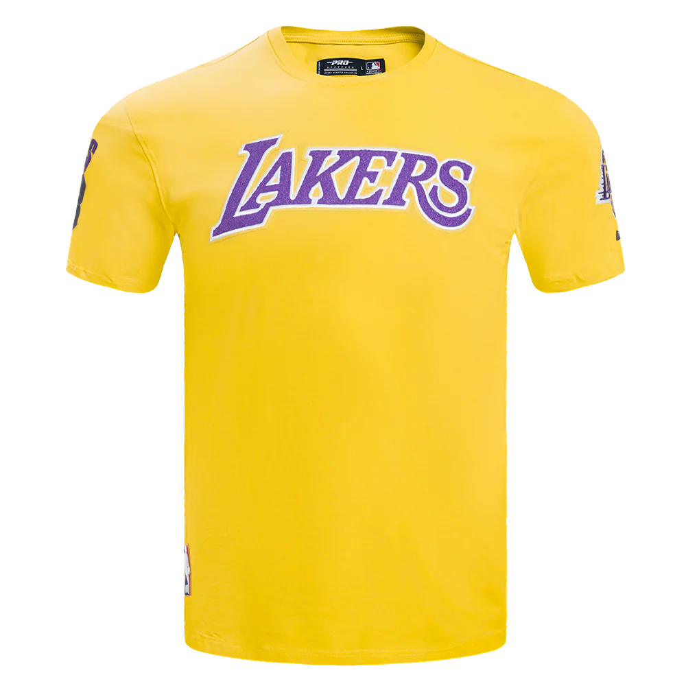 NBA LOS ANGELES LAKERS JAMES #23 MEN'S PRO TEAM SHIRT (YELLOW) - Image 2
