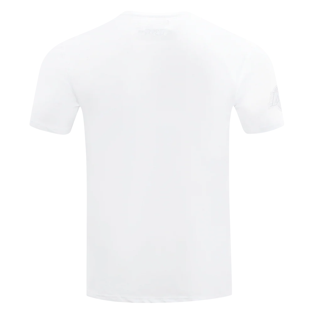 NBA LOS ANGELES LAKERS WHITE OUT MEN'S SINGLE JERSEY TEE (WHITE) - Image 3