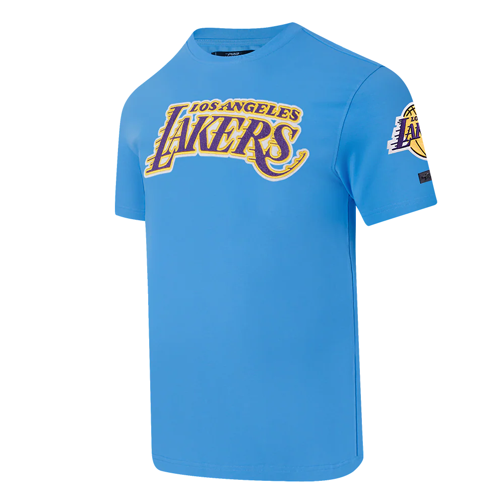 NBA LOS ANGELES LAKERS CLASSIC CHENILLE MEN'S SJ TEE (UNIVERSITY BLUE) - Image 2
