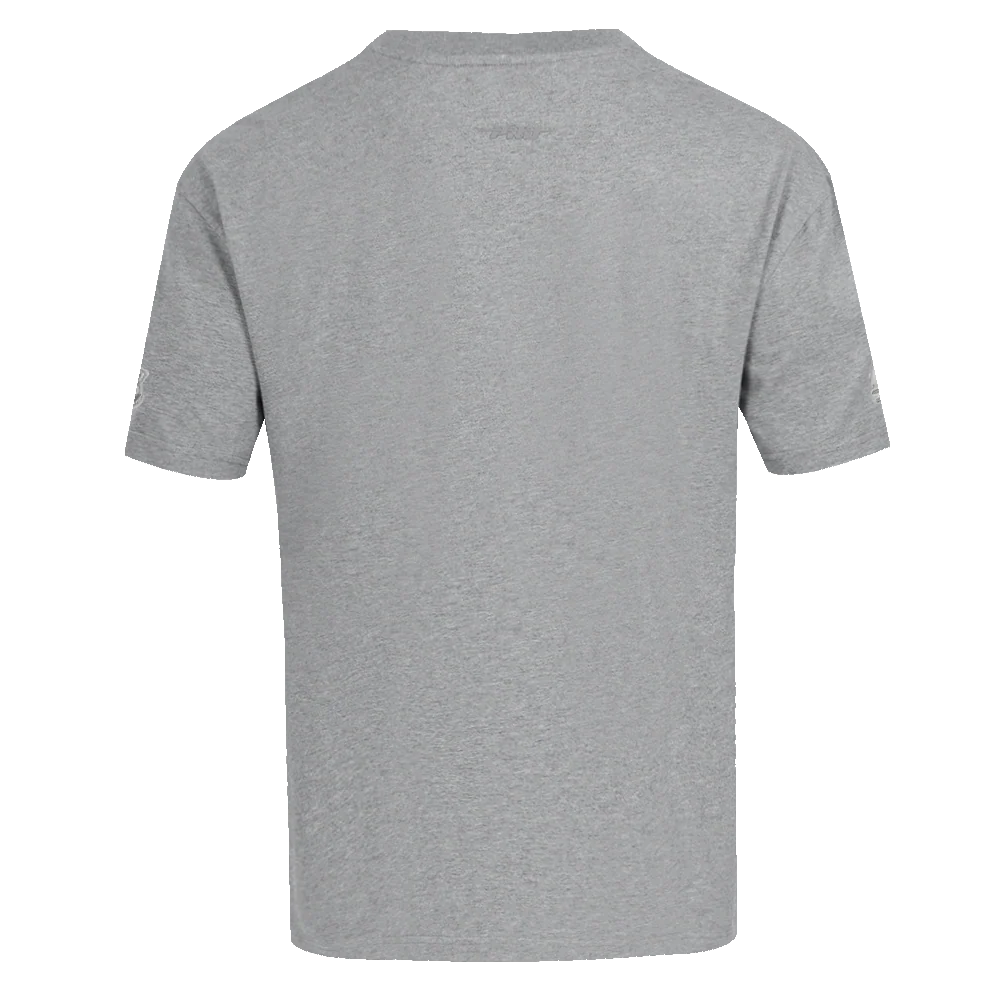 NBA LOS ANGELES LAKERS NEUTRAL MEN'S DROP SHOULDER TEE (DARK HEATHER GRAY) - Image 3