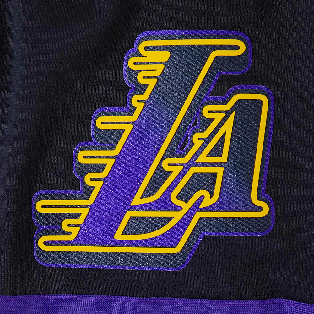 NBA LOS ANGELES LAKERS CITY EDITION 24-25 MEN'S DOUBLE KNIT 2.0 SHORT (BLACK/PURPLE/YELLOW) - Image 7