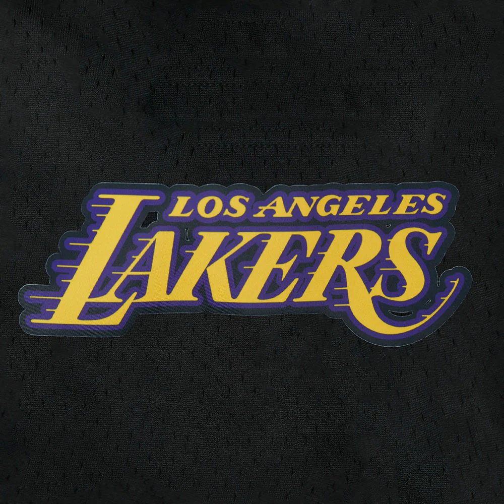 NBA LOS ANGELES LAKERS LUKA DONCIC #77 CLASSIC MESH PNN MEN'S MESH SHORT (BLACK) - Image 7