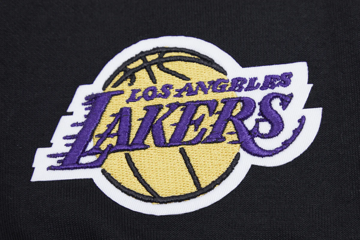 NBA LOS ANGELES LAKERS CLASSIC CHENILLE MEN'S JOGGER (BLACK) - Image 5