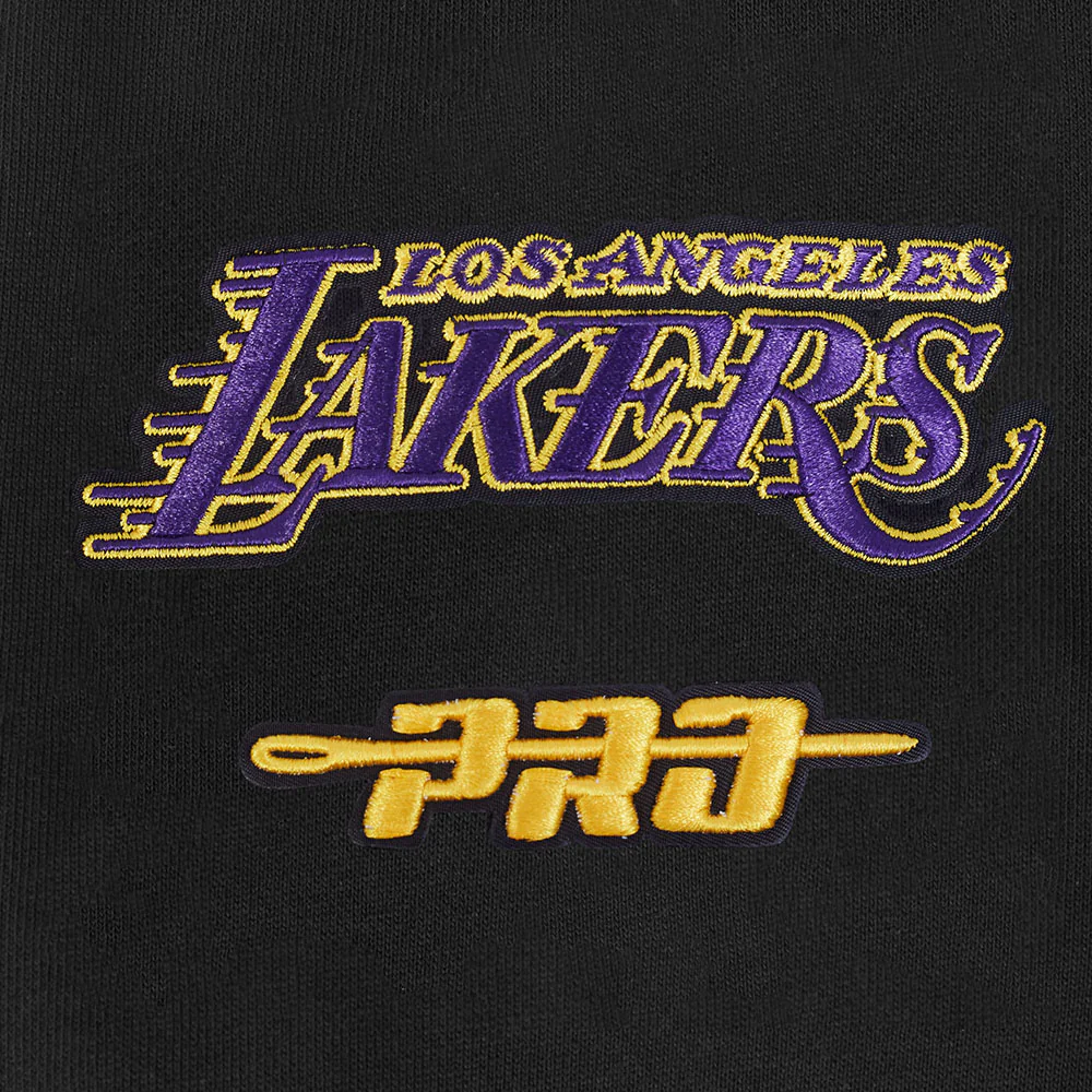 NBA LOS ANGELES LAKERS CITY ARCH MEN'S FLC CREWNECK (BLACK) - Image 6