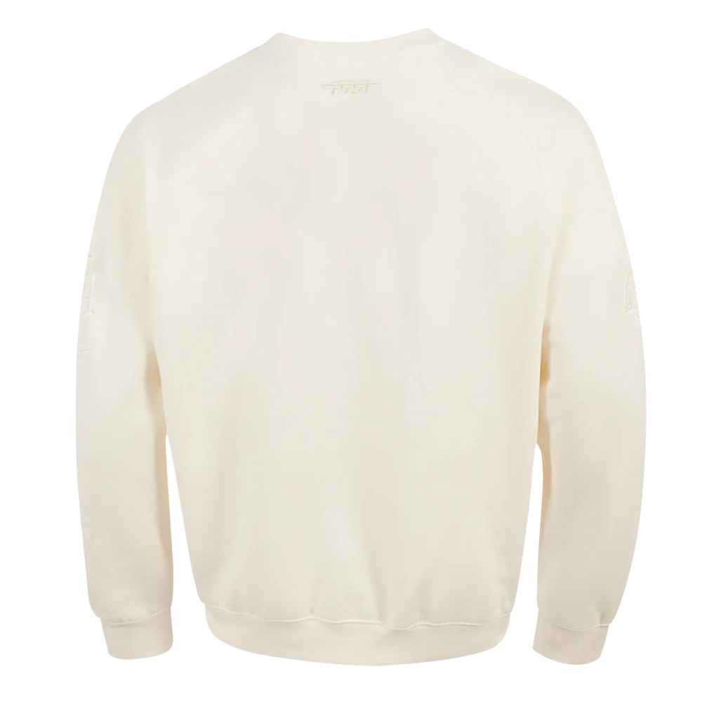 NBA LOS ANGELES LAKERS LUKA DONCIC #77 NEUTRAL PNN MEN'S DROP SHOULDER FLC CREWNECK (EGGSHELL) - Image 3