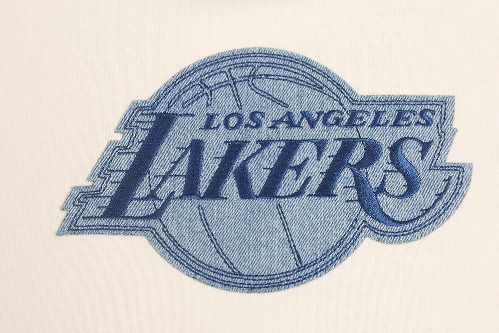 NBA LOS ANGELES LAKERS VARSITY BLUES MEN'S PULLOVER HOODIE (LINEN) - Image 5