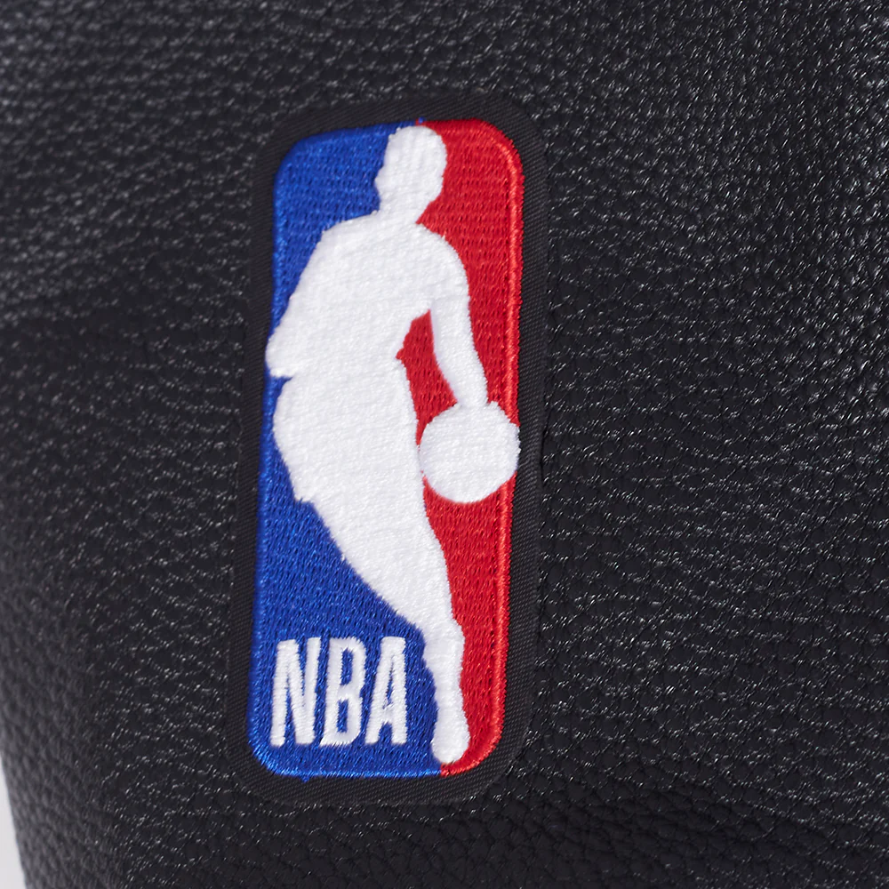 NBA LOS ANGELES LAKERS TEAM BADGE MEN'S RIB WOOL VARSITY JACKET (BLACK/PURPLE) - Image 10