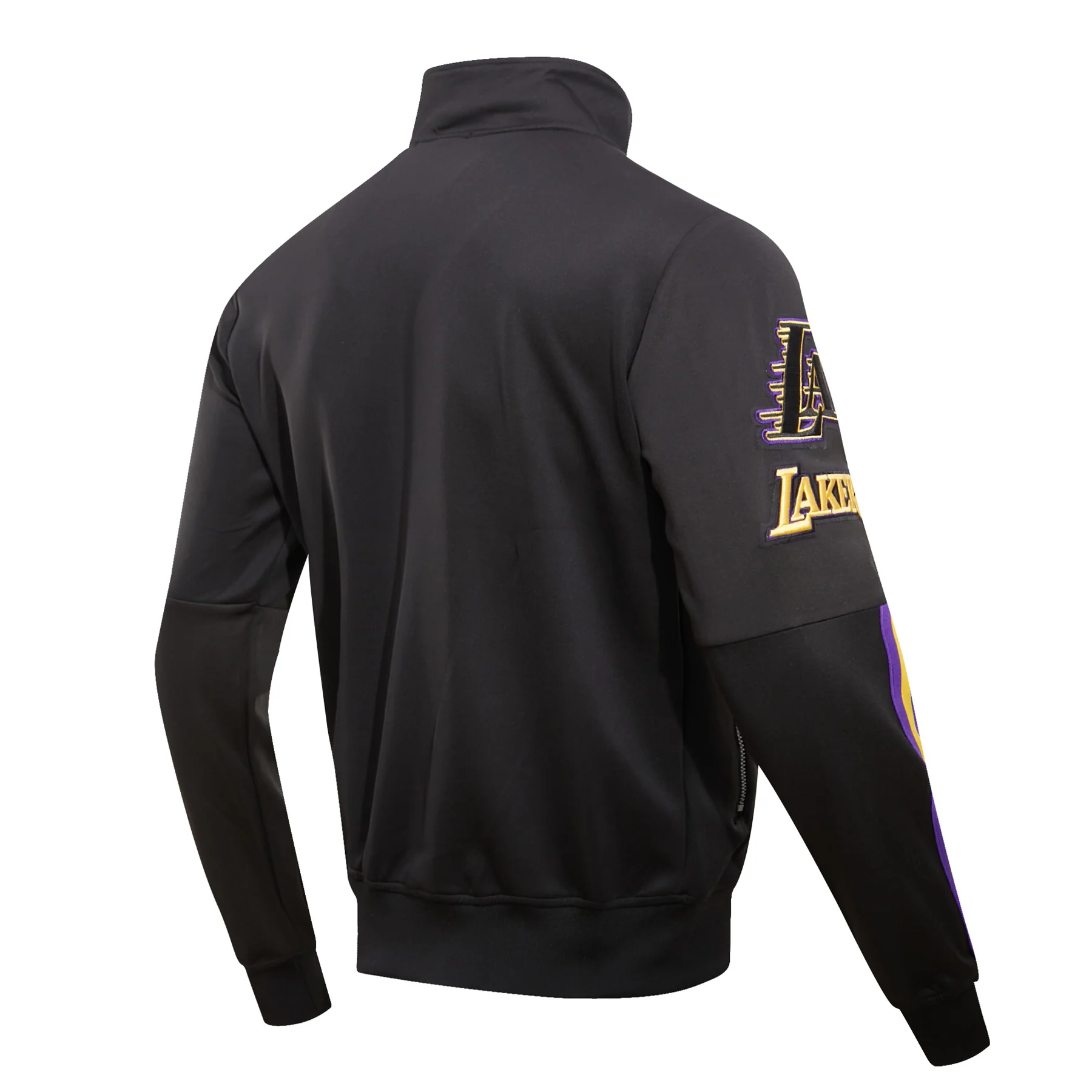 NBA LOS ANGELES LAKERS CLASSIC MEN'S TRACK JACKET (BLACK) - Image 5