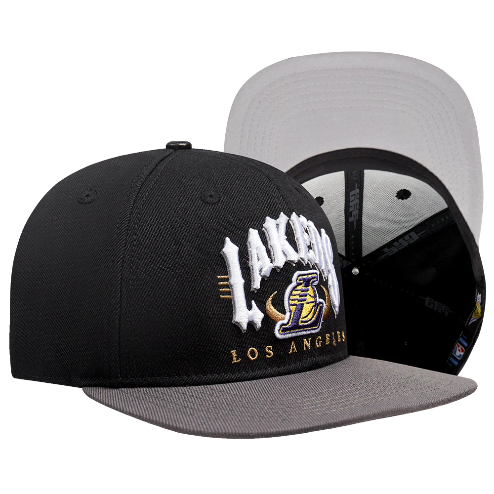 NBA LOS ANGELES LAKERS CLUB ARCH SNAPBACK (BLACK/GRAY) - Image 8