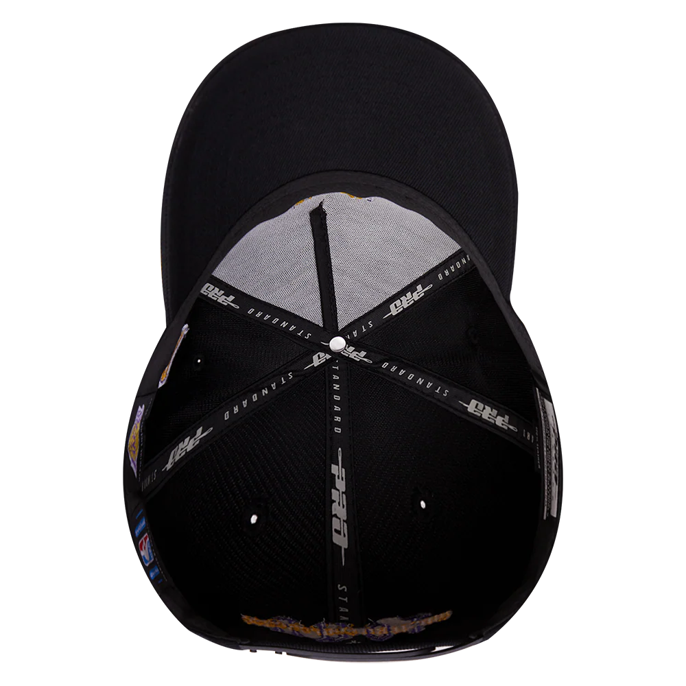 NBA LOS ANGELES LAKERS CITY TOUR ESSENTIAL CURVED VISOR SNAPBACK (BLACK) - Image 6