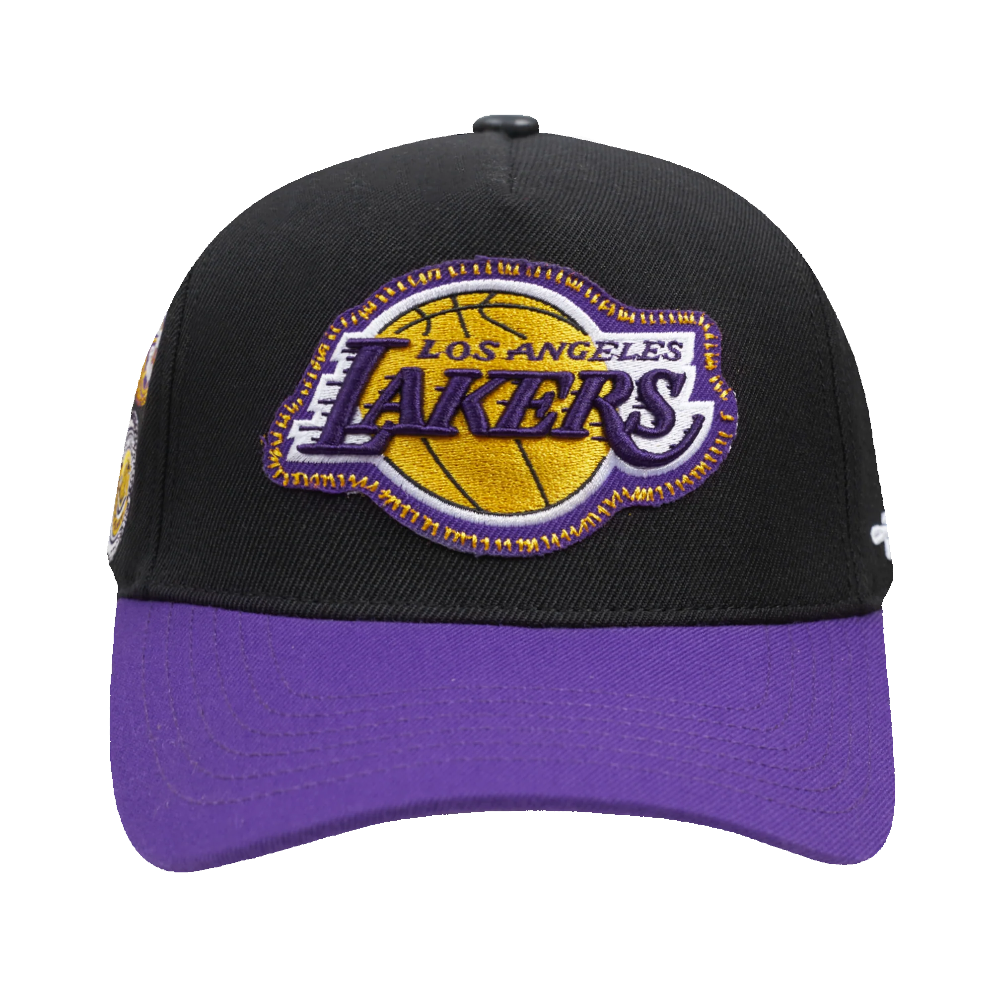 NBA LOS ANGELES LAKERS DIY PICK STITCH PINCH FRONT SNAPBACK HAT (BLACK)