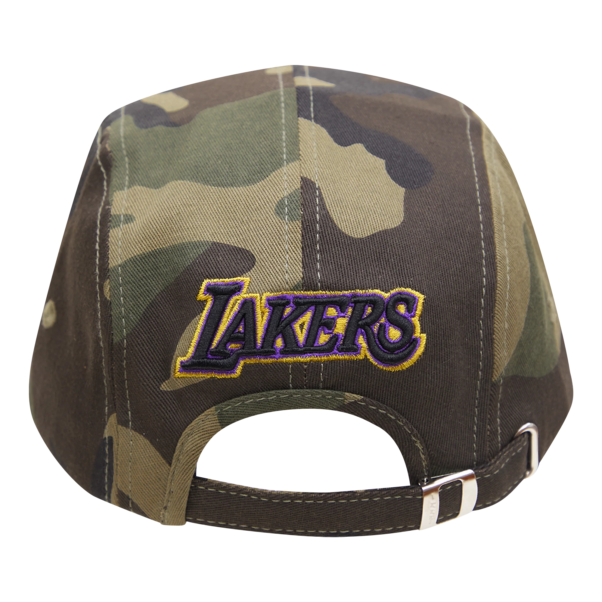 NBA LOS ANGELES LAKERS 5 PANEL LOGO CAMO HAT (CAMO) - Image 4