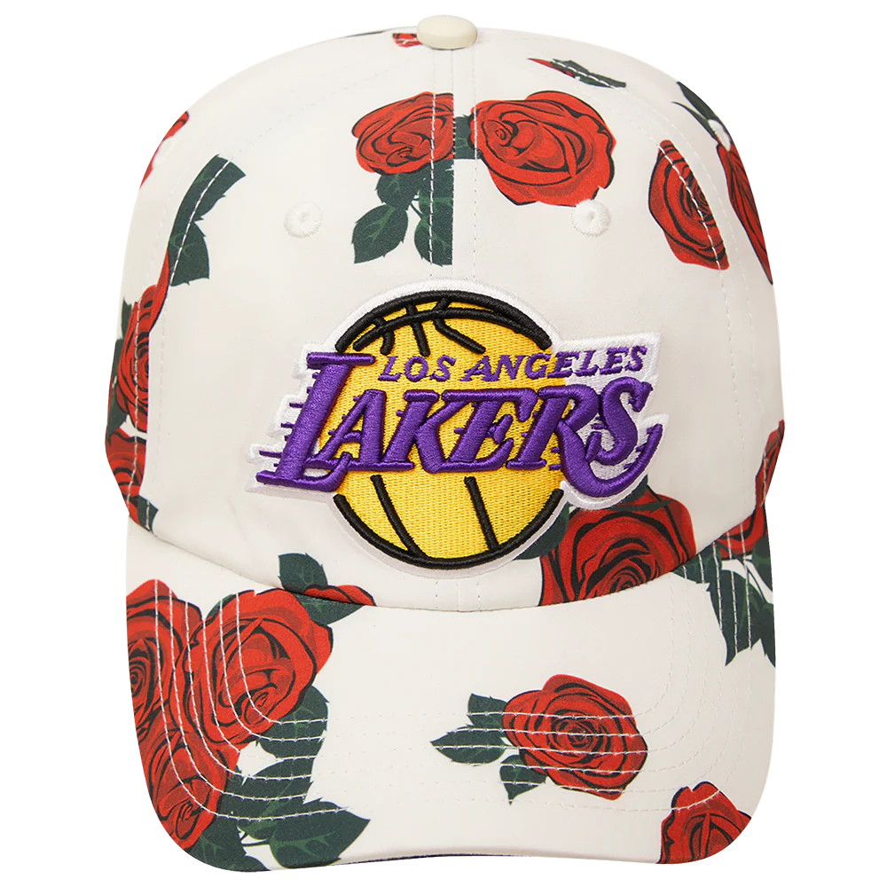 NBA LOS ANGELES LAKERS ROSES MEN'S DAD HAT (EGGSHELL/MULTI)