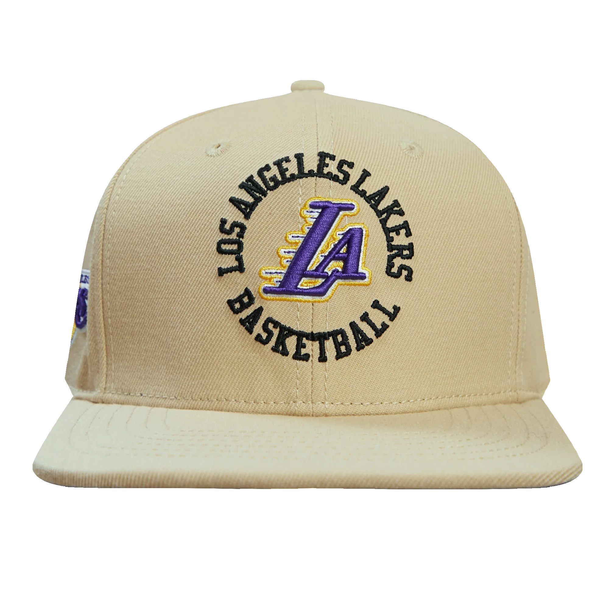 NBA LOS ANGELES LAKERS HYBRID UNISEX WOOL SNAPBACK HAT (KHAKI)