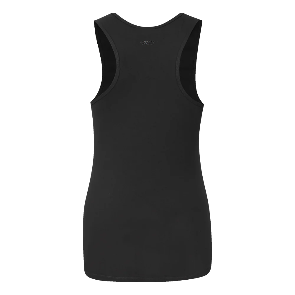 NBA LOS ANGELES LAKERS TRIPLE BLACK WOMEN'S RELAXED FIT RACERBACK (TRIPLE BLACK) - Image 3