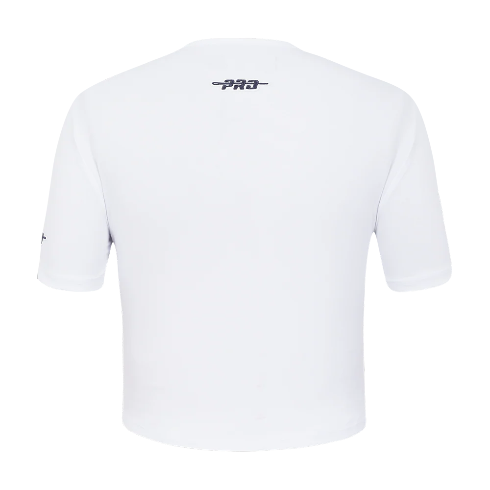 NBA LOS ANGELES LAKERS COUNTRY CLUB WOMEN'S MIDRIFF TEE (WHITE) - Image 3